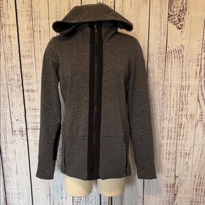 Athleta Charcoal Utility Jacket with Hood